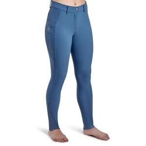 Montar Angela Yati Normal Waist Breeches - Knee Grip Ocean Blue (EU42/US30)NWT